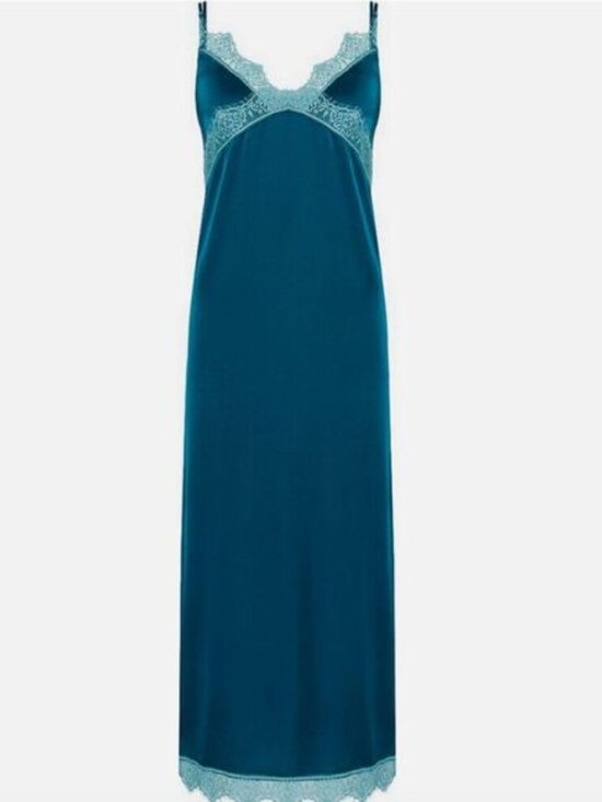 Simone Perele Other - Simone Perele Blue Satin Slip Dress in size XS